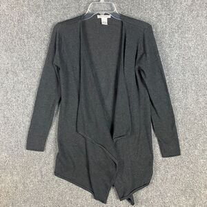 Reference Point‎ Cardigan Women's Medium Knit Gray Acrylic Blend Adults M